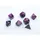 wondertrail Gemini® Mini-Polyhedral Black-Purple/gold 7-Die Set