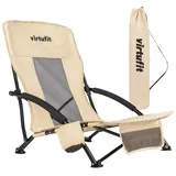 VirtuFit Faltbarer Strandstuhl - Beige