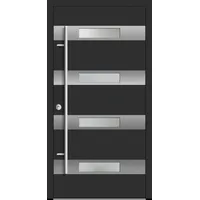Aluminium  Haustür "OLYMPIA" 92 mm Anthrazit Eisenglimmer DB 703 beidseitig innen öffnend DIN links