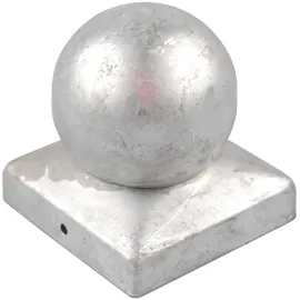 Holmwerk 25x Pfostenkappe verzinkt 101 mm Kugel Abdeckkappe Für Pfosten 10 x 10 cm