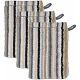 CAWÖ Waschlappen 3er Pack 'Life Style Stripes' Baumwolle 3 ct