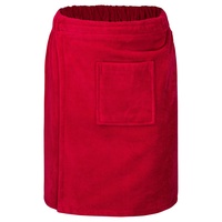 Floringo Luxus Saunakilt/Sauna-Kilt Twin-Star Herren mit Klettverschluss und aufgesetzter Tasche - Himbeere