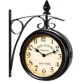 monzana Vintage Bahnhofsuhr 60,00 Quarz schwarz