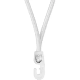 Bradas Spanngummi mit Haken in Weiß 18 cm
