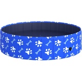 PawHut Hundepool Faltbar Planschbecken für Hunde bis 65 kg Ø120 x 30 cm rutschfest Hundebadewanne Swimmingpool Schwimmbecken für Hunde und Katzen