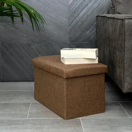 Intirilife Sitzbank Faltbar Bernstein Braun 49 x 30 x 30 cm