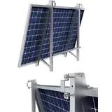 Halterung Aufständerung von Solarmodulen Balkonkraftwerken für Balkon, Flachdach, vertikale Wand und Boden (Balkongeländer mit rechteckige Geländergeländer, 1.00, Set)