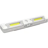Heitech COB LED Lichtleiste mit Bewegungsmelder innen - Wandleuchte mit einstellbarer Lichtstrahlung - Batterie Nachtlicht kabellos als Schranklicht, Schrankleuchte uvm