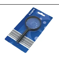 Global Partner Lupe Lupenglas Leselupe Vergrößerungsglas 64mm ø Handlupe Leseglas Lupen Glas