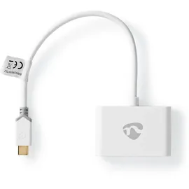 Nedis USB-C auf USB-A Adapter 0,2 m Weiß