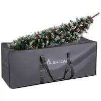 salcar Aufbewahrungstasche für Weihnachtsbaum 150 x 50 x 60 cm 1-tlg. grau