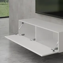 doporro TV-Lowboard 120 cm Weiß Matt