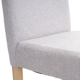 Mendler Esszimmerstuhl Littau Textil creme-beige 6er Set