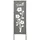 levandeo Gartenaufsteller H83cm Metall Grau
