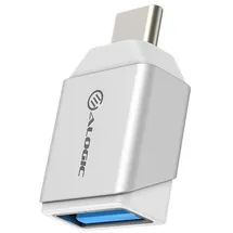 Alogic Ultra-Mini-USB-C auf USB-A Adapter silber