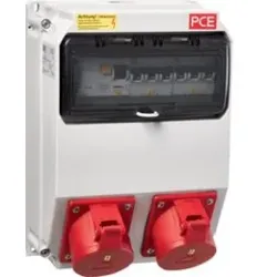 Hager ZAY19Z Steckdosenkombination, 2xCEE32A 5polig