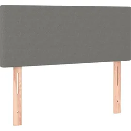 vidaXL Boxspringbett 100 x 200 cm Dunkelgrau