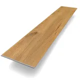 bodenglück Vinylboden Klick Vinyl Premium "Eiche Wangerooge" | Braun Holzoptik | integrierte Trittschalldämmung | 1210 x 228 x 5 mm | Paket mit 2,2 m2 | Fußbodenheizung geeignet | 100% wasserfest | Bodenglück