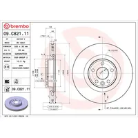 Brembo Bremsscheibe 09.C821.11