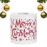 Weihnachts Toilettenpapier,Lustige Weihnachten Klopapier,Lustiges Weihnachts Toilettenpapier,Weihnachten Toilettenpapierrollen,Neuheit Urlaub Badezimmer Dekor,Weihnachtsneuheitsgeschenk