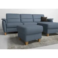 Home Affaire Polsterhocker Palmera 58 x 48 x 58 cm Blau/Grau