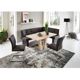 Niehoff Lisa Polsterbank anthrazit, langer Schenkel links, 202 x 152cm