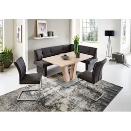 Niehoff Lisa Polsterbank anthrazit, langer Schenkel links, 202 x 152cm
