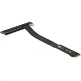 DeLock M.2 Key M zu PCIe x16 NVMe Adapter gewinkelt mit 20 cm Kabel, Interne Kabel (PC)