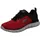 SKECHERS Track Broader Sneaker, Roter Netzstoff, PU, schwarzer Besatz, 48.5 EU
