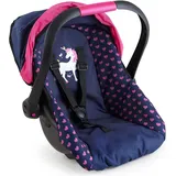 Bayer Puppenautositz Einhorn blau/pink 67954AA