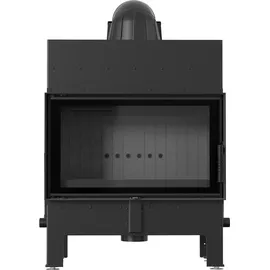 Kratki Floki Stahl Schwarz/Abdeckplatte Glas