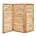 Paravent 180 180 Haselnuss/Holz