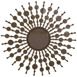 Beliani Wandspiegel Gold Metall rund 70 cm