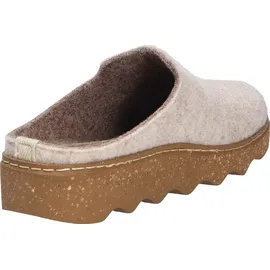 ROHDE Damen Hausschuh Pantoffel Filz zarte Farbe bequem Foggia-D 6120, Größe:37 EU, Farbe:Beige - 37