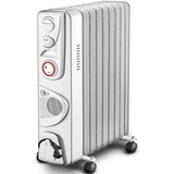 TRESKO TRESKO® Ölradiator Weiß 2000W Elektroheizung Radiator Öl Heizkörper Heizung Timer