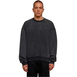 URBAN CLASSICS Acid Washed Sweatshirt Black L