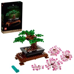 LEGO Icons 10281 Bonsai Baum, Kunstpflanzen-Set für Erwachsene, Deko