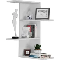 VCM Balos Eckregal 45 x 45 x 77 cm Weiß