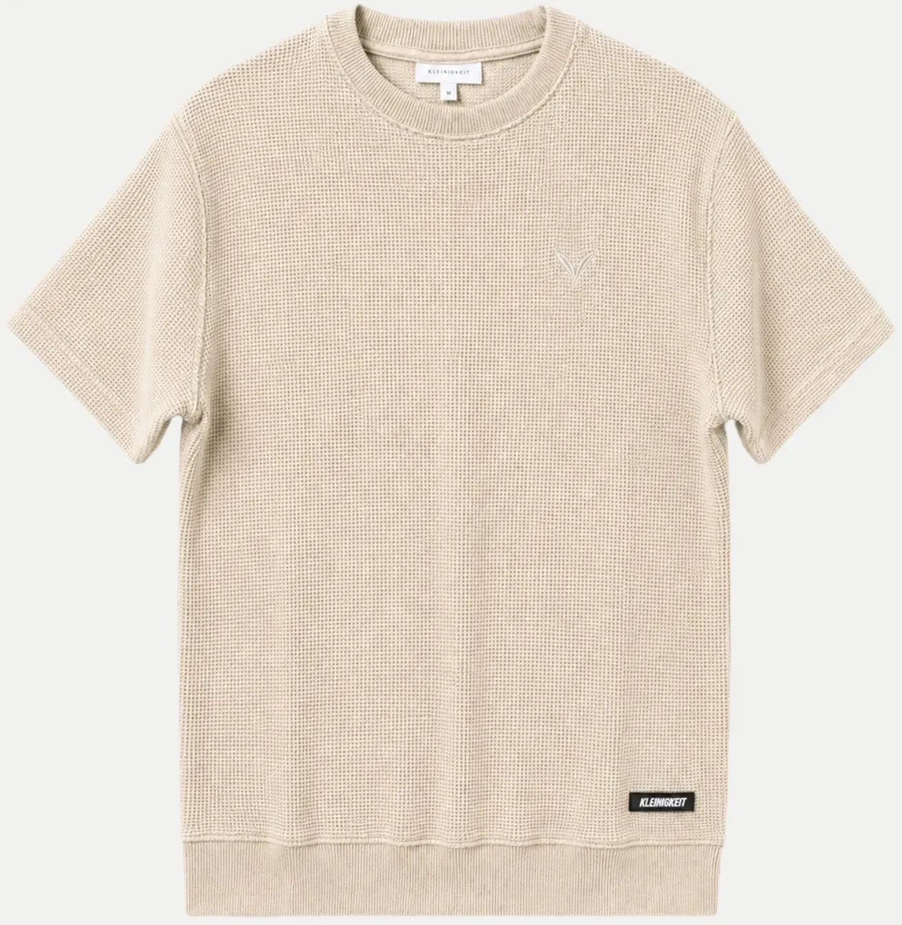 T-Shirt Strukturiert Shört Beige L