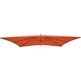 MCW Ersatz-Bezug für Holz-Sonnenschirm Lissabon 2x3m, Sonnenschirmbezug Gartenschirmbezug ~ terracotta