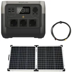 EcoFlow River 2 0% MwSt §12 III UstG Pro 768Wh Powerstation mit 270W Solarkoffer