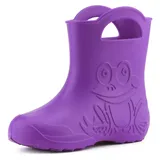 Ladeheid Eva Kinder Gummistiefel für Jungen Mädchen Regenschuhe Bequeme und wasserdichte Regenstiefel Kinder LA-CA-01