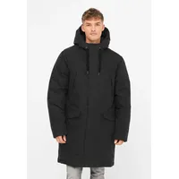 Derbe Wintermantel DERBE "Valholm" Gr. 3XL, schwarz (jet black) Herren Mäntel Wasserabweisend, mit versiegelten Nähten