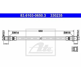 ATE Bremsschlauch 83.6103-0650.3
