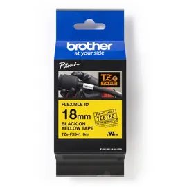 Brother Beschriftungsband laminiert TZe-FX641 schwarz auf gelb 1,8cm x 8m
