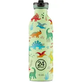 24Bottles Urban Bottle Jurassic Friends Grün 0,5 l