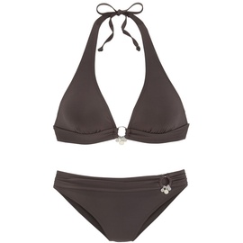 s.Oliver Triangel-Bikini »Tonia«, mit Accessoires, braun
