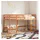 vidaXL Hochbett mit Leiter 90 x 190 cm Kiefer massiv braun
