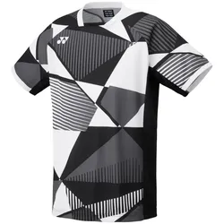Yonex Badminton-Tshirt Crew Neck Tournament (offizielles Shirt der Nationalmannschaft) 2025 schwarz Herren