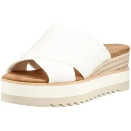 TOMS Diana Mule white canvas/woven detail 38,5